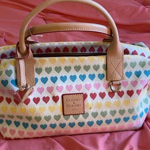 DOONEY & BOURKE Rainbow Hearts Duffle - NWT